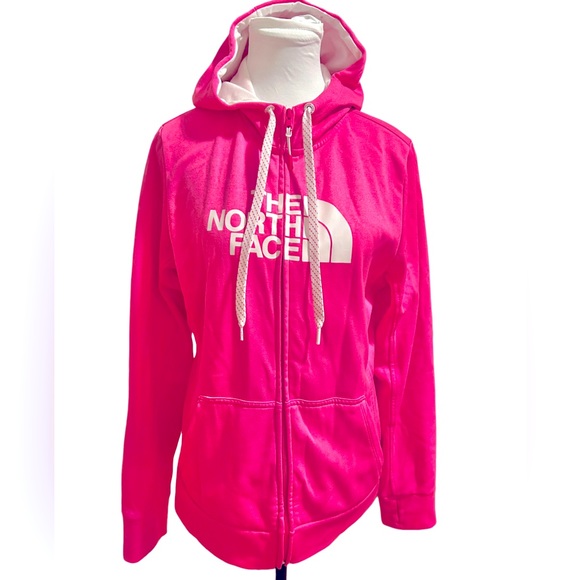 The North Face Tops - North Face Pink Ladies Gull Zip Hoodie - Size Large 🩷🩷🩷